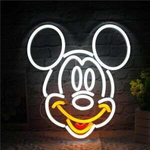 Disney Mickey Mouse Fun Neon Sign Cartoon Animal Neon Light For Wall Decor Mouse